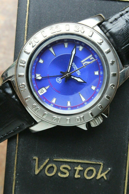 Russian Mechanical Automatic Wrist Watch Vostok Megapolis Rare 690132