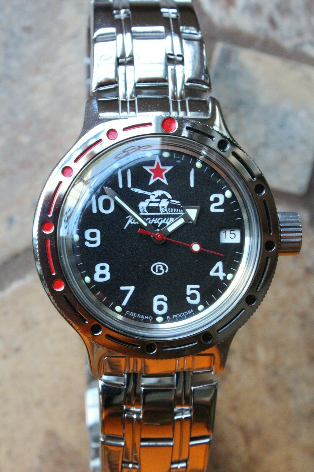 Russian Mechanical Automatic Wrist Watch VOSTOK AMPHIBIAN DIVER 420306