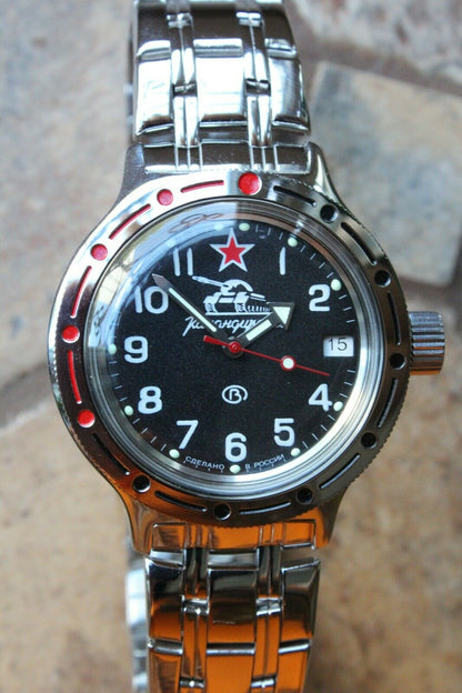 Russian Mechanical Automatic Wrist Watch VOSTOK AMPHIBIAN DIVER 420306