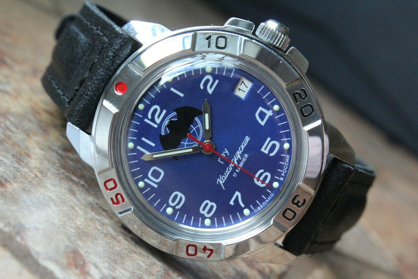 Vostok Komandirsky Russian Military Mechanical Wrist Watch GRU Bat 431874
