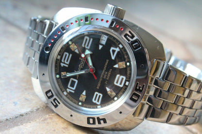Russian Mechanical Automatic Wrist Watch VOSTOK AMPHIBIAN DIVER 710335