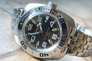 Russian Mechanical Automatic Wrist Watch VOSTOK AMPHIBIAN DIVER 710335