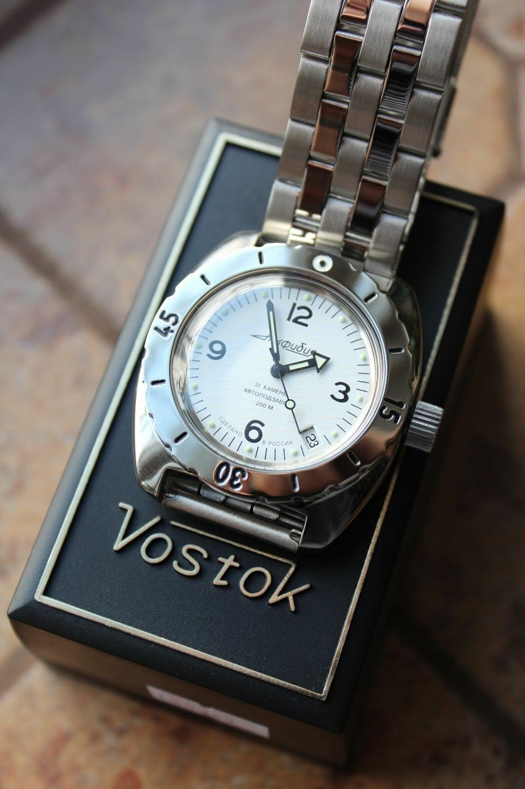 Russian Mechanical Automatic Wrist Watch VOSTOK AMPHIBIAN DIVER 150349