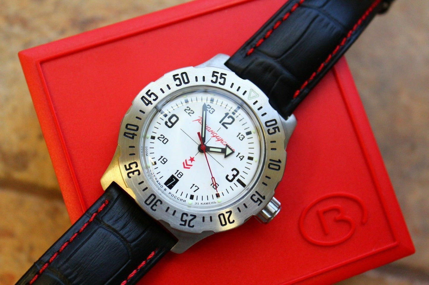 Vostok Komandirsky Mechanical Automatic Wrist Watch K-35 350514