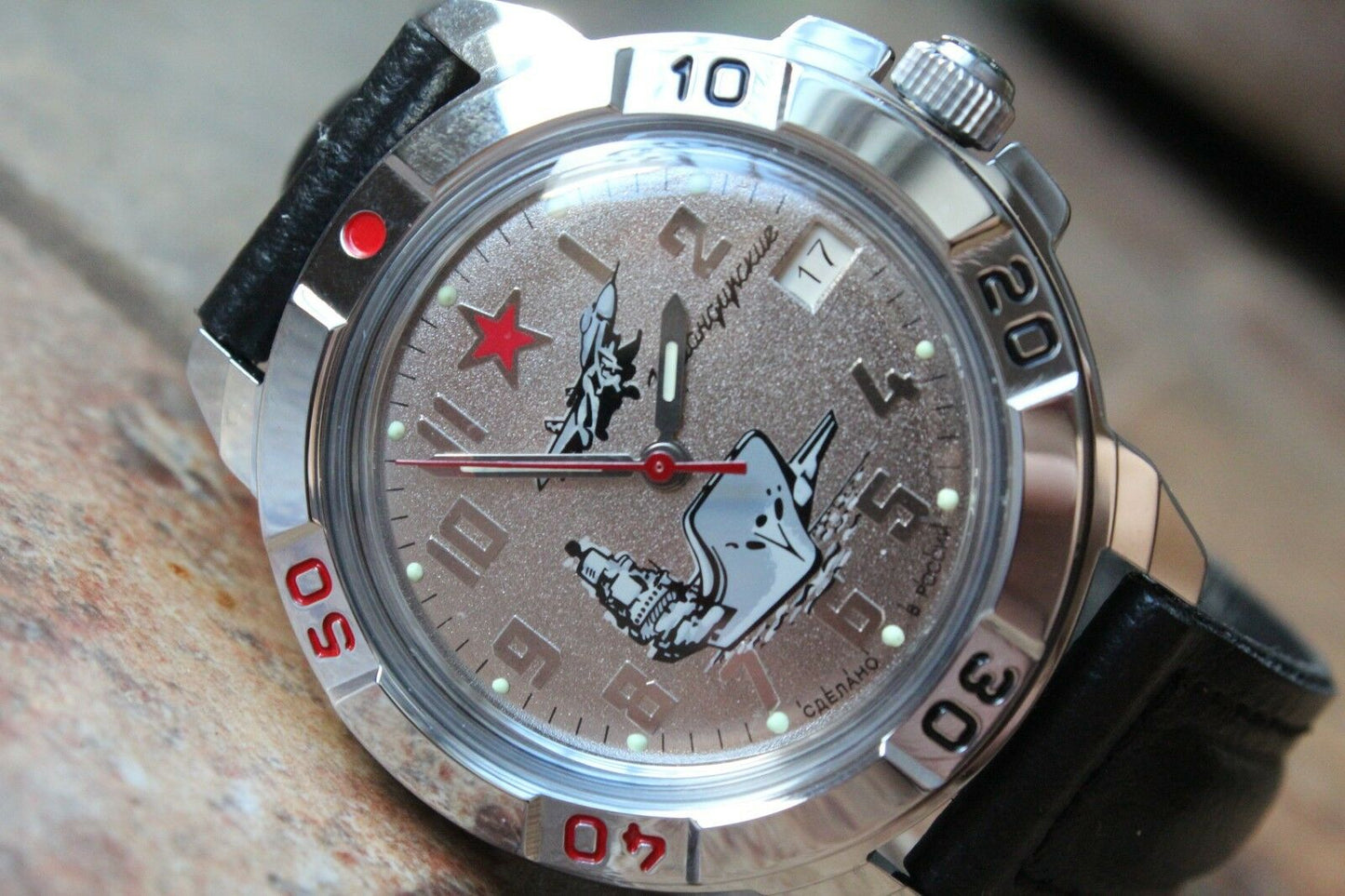 Vostok Komandirsky Military Wrist Watch # 431402 NEW