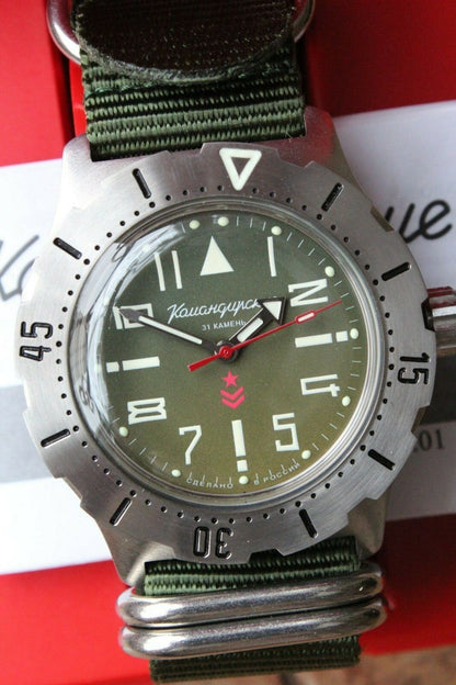 Vostok Komandirsky Mechanical Automatic Wrist Watch K-35 350746