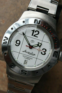 Vostok Amphibian Mechanical Automatic Russian diver wrist watch 060487