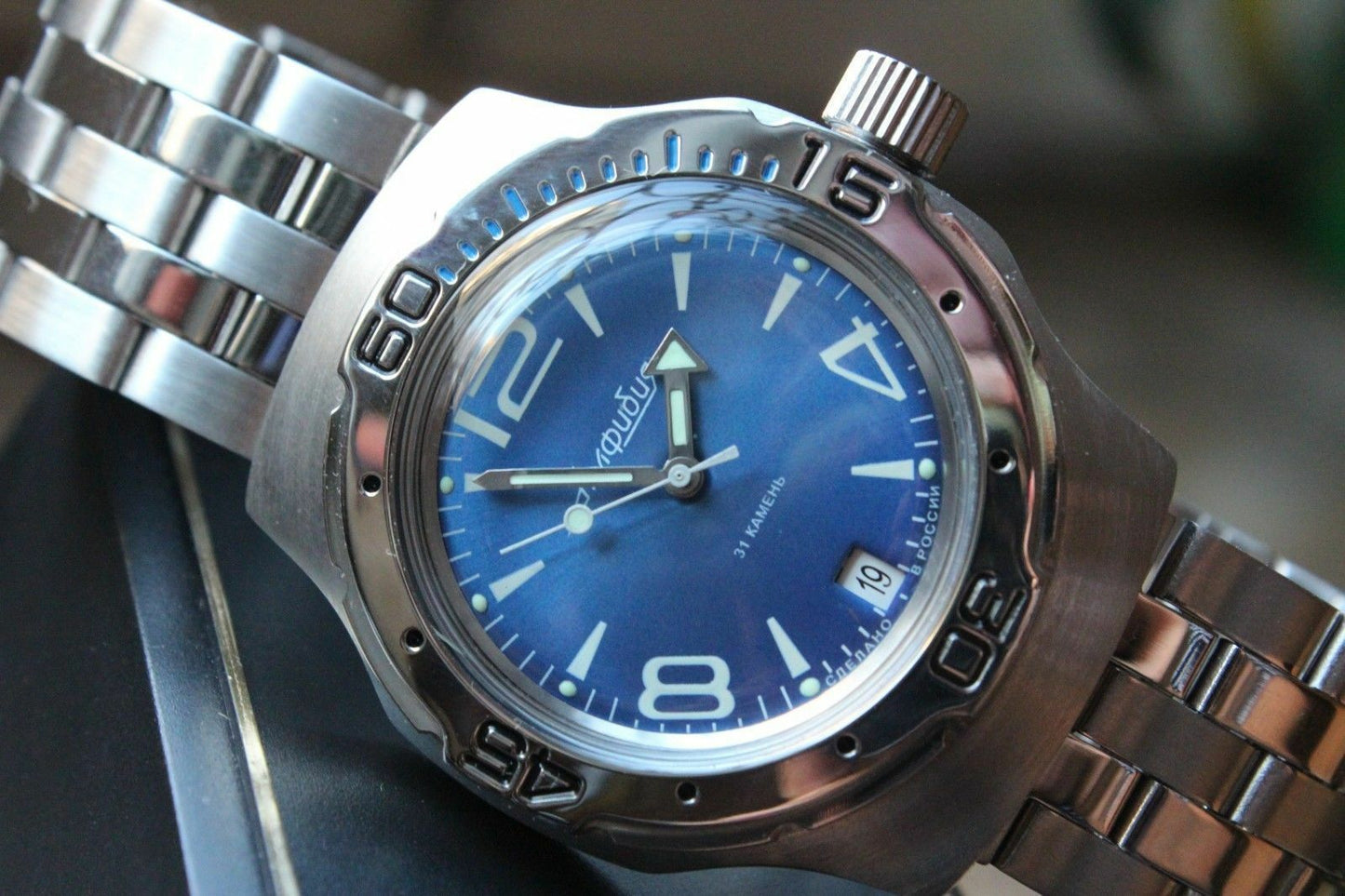 Russian Mechanical Automatic Wrist Watch VOSTOK AMPHIBIAN DIVER 160272