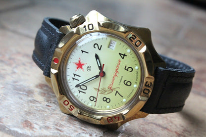 Vostok Komandirsky Mechanical Manual Winding Wrist Watch 539707