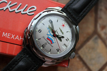 Vostok Komandirsky Russian Military Wrist Watch # 211535 NEW