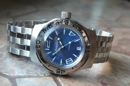 Russian Mechanical Automatic Wrist Watch VOSTOK AMPHIBIAN DIVER 160272