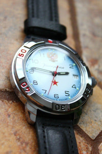 Vostok Komandirsky Military Wrist Watch # 431323 NEW