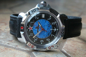 Vostok Komandirsky Russian Mechanical Military Wrist Watch Submarine 811163