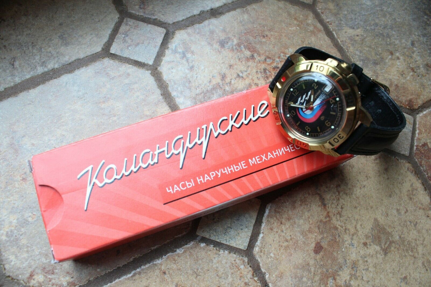 Vostok Komandirsky Military Wrist Watch # 439260 NEW
