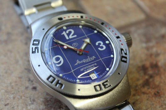 Vostok Amphibian Auto Russian diver wrist watch 060116