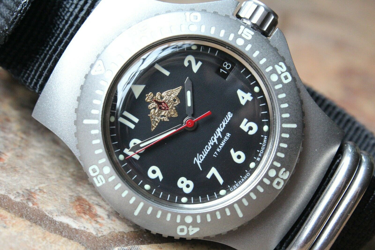 Vostok Komandirskie Mechanical Automatic Wrist Watch Double Eagle 280937