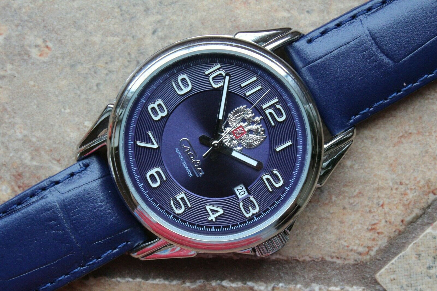 Slava Tradition Mechanical Automatic Russian Classic Wrist Watch 1610836