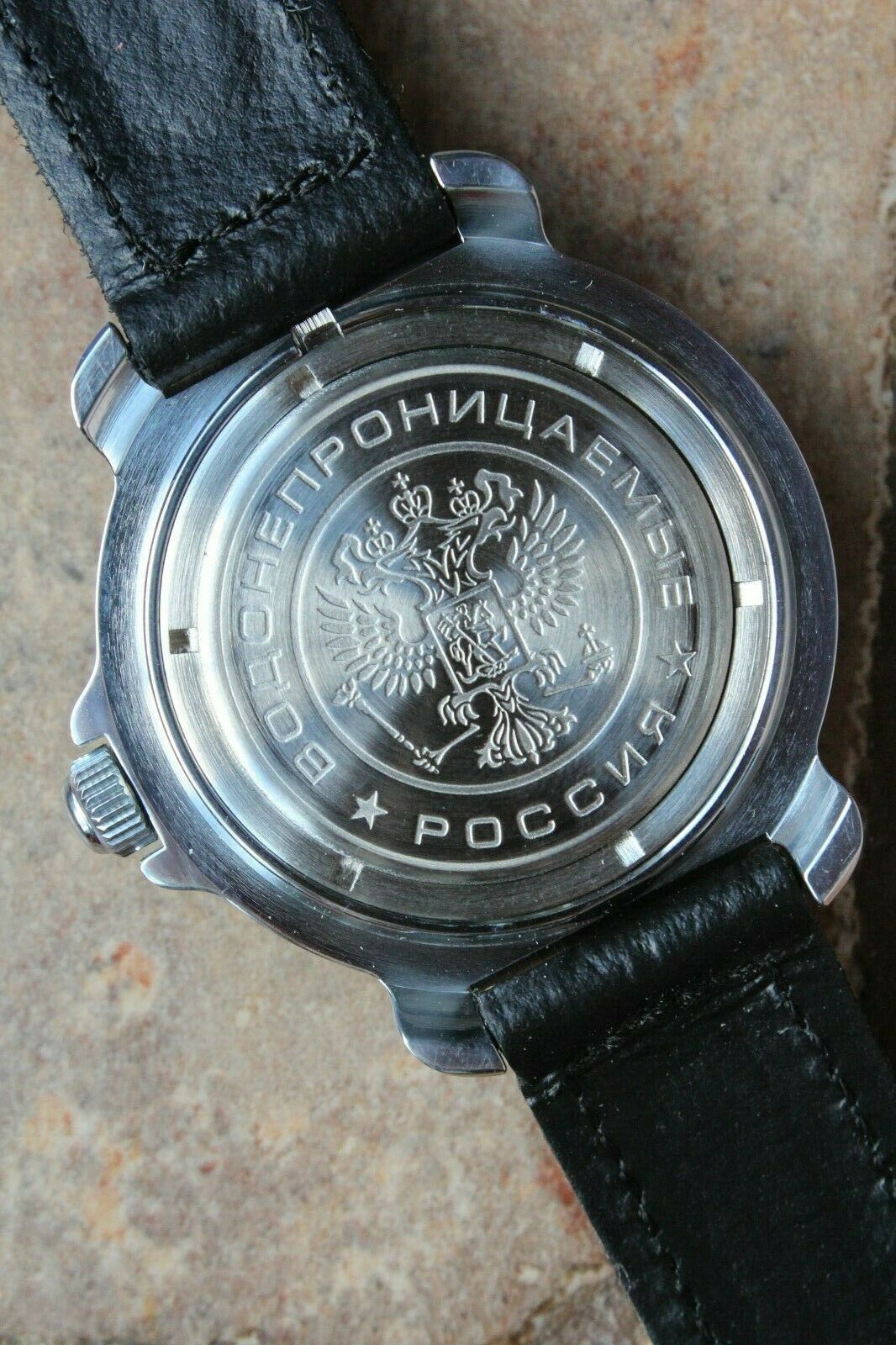 Vostok Komandirsky Russian Mechanical Military Wrist Watch NAVY VMF 811241