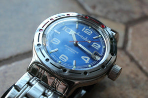 Russian Mechanical Automatic Wrist Watch VOSTOK AMPHIBIAN DIVER 420432