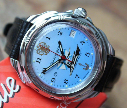 Vostok Komandirsky Russian Military Wrist Watch # 211139 NEW