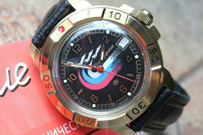 Vostok Komandirsky Military Wrist Watch # 439260 NEW