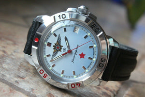 Vostok Komandirsky Military Wrist Watch # 431290 NEW