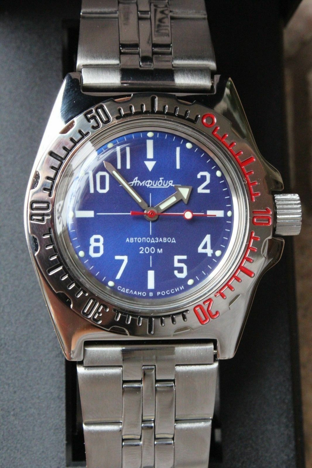 Russian Mechanical Automatic Wrist Watch VOSTOK AMPHIBIAN DIVER 110648