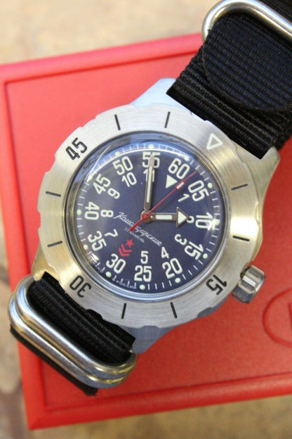 Russian Mechanical Automatic Wrist Watch VOSTOK Komandirsky K-35 350745