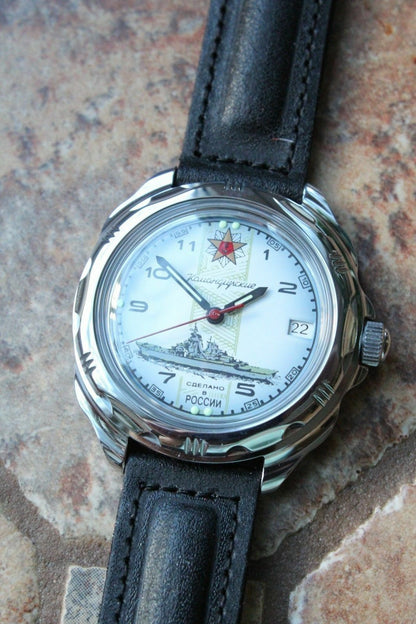 Vostok Komandirsky Russian Military Wrist Watch # 211428 NEW