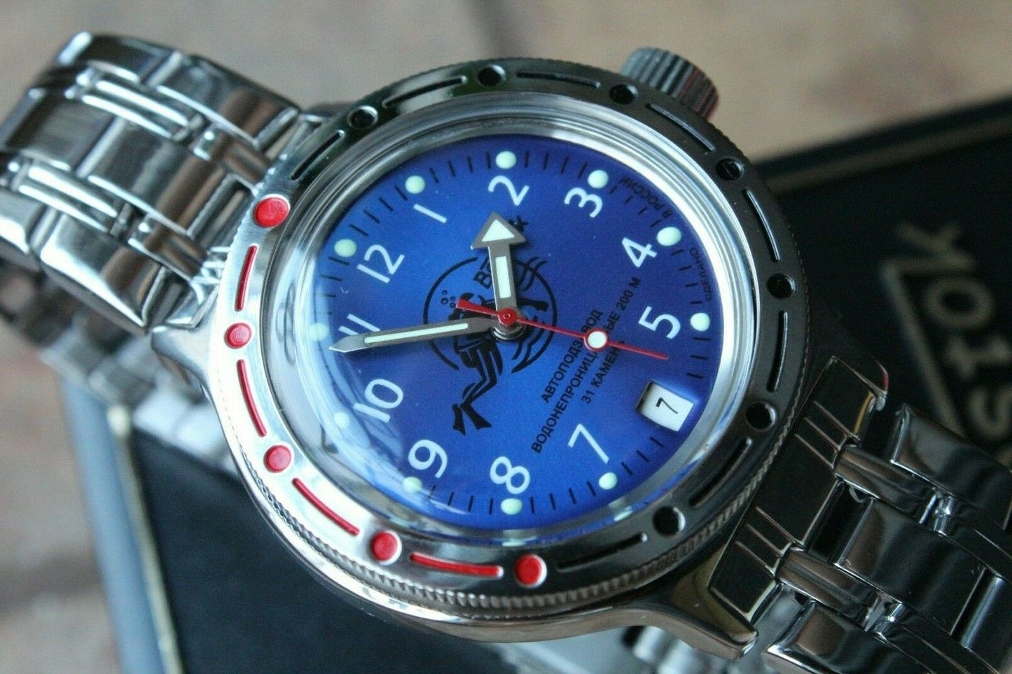 Russian Mechanical Automatic Wrist Watch VOSTOK AMPHIBIAN DIVER 420379