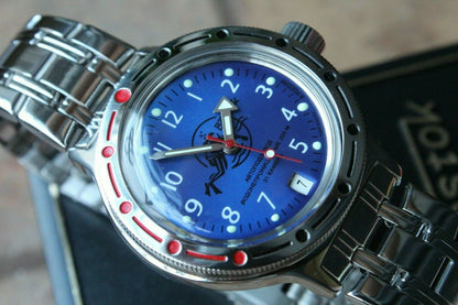 Russian Mechanical Automatic Wrist Watch VOSTOK AMPHIBIAN DIVER 420379