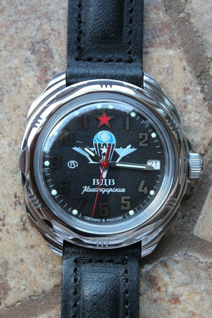 Vostok Komandirsky Russian Military Wrist Watch # 211288 NEW