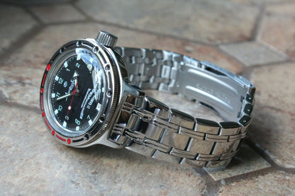 Vostok Amphibian Mechanical Automatic Wrist Watch Diver 420269
