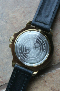 Vostok Komandirsky Military Wrist Watch # 439878 NEW