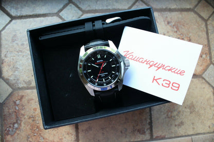 Vostok Komandirsky Russian Mechanical Automatic K-39 Military wristwatch 390775