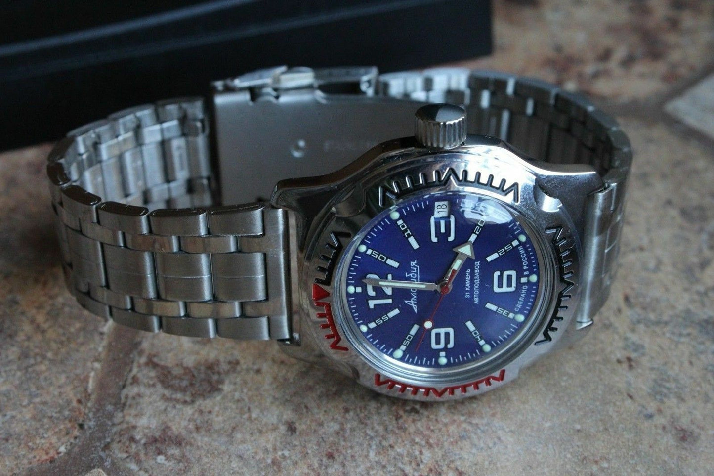 Russian Mechanical Automatic Wrist Watch VOSTOK AMPHIBIAN DIVER 100316