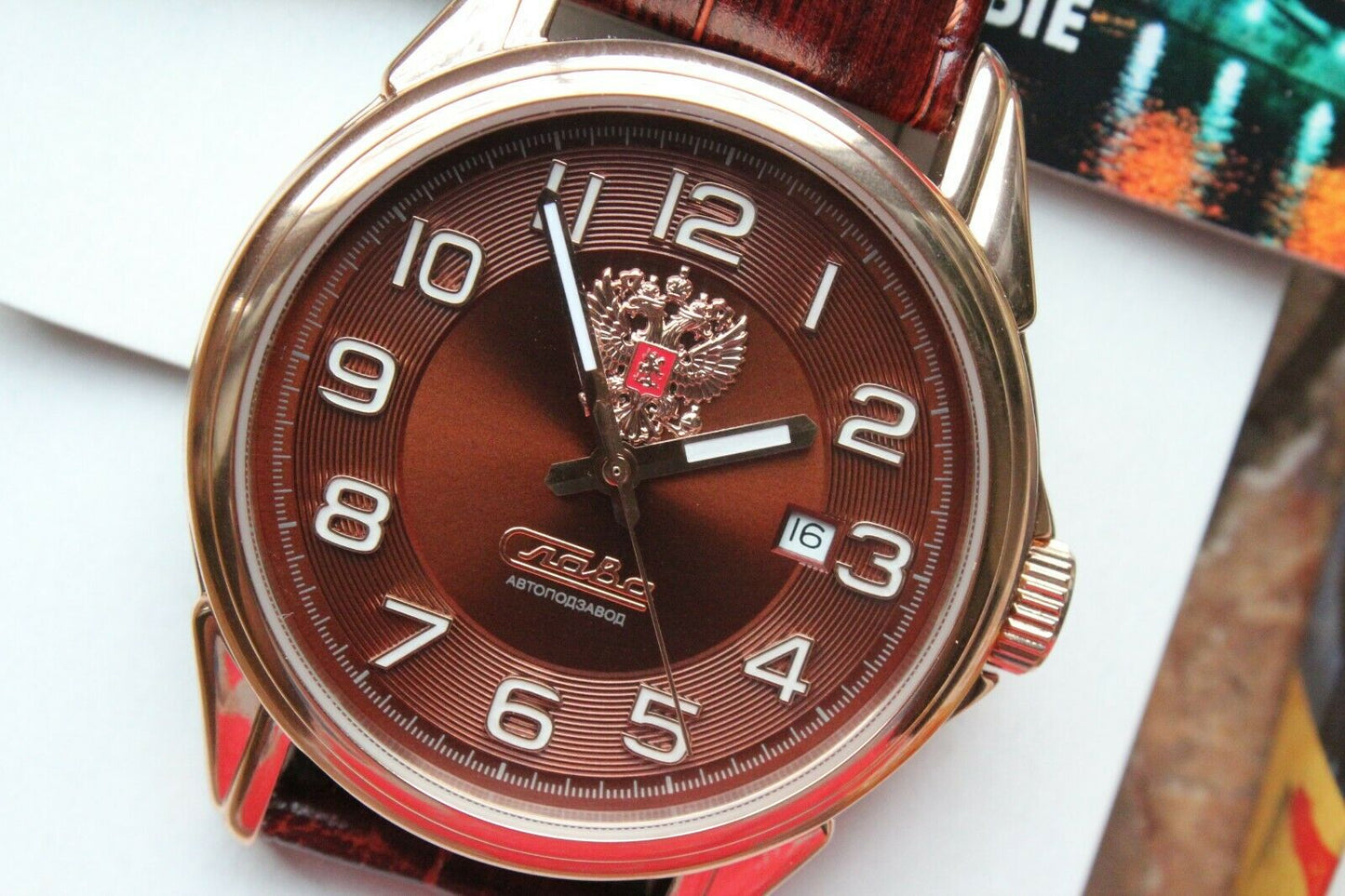 Slava Tradition Mechanical Automatic Russian Classic Wrist Watch 1613841