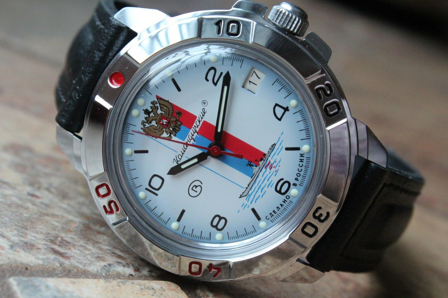 Vostok Komandirsky Military Wrist Watch # 431330 NEW
