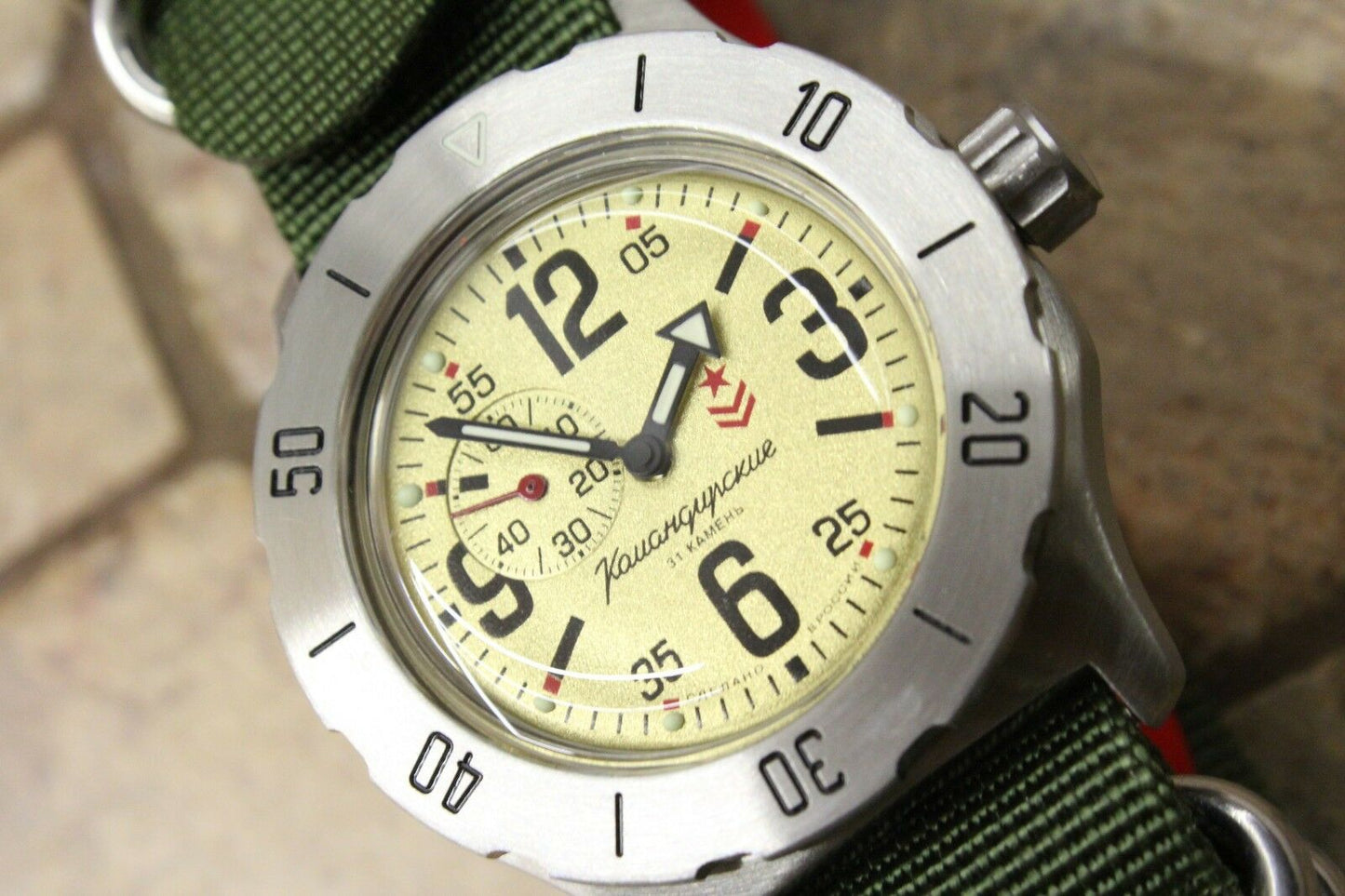 Vostok Komandirsky Mechanical Automatic Wrist Watch K-35 350749
