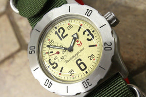 Russian Mechanical Automatic Wrist Watch VOSTOK Komandirsky K-35 350749