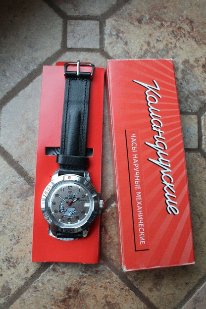 Vostok Komandirsky Military Wrist Watch # 431817 NEW