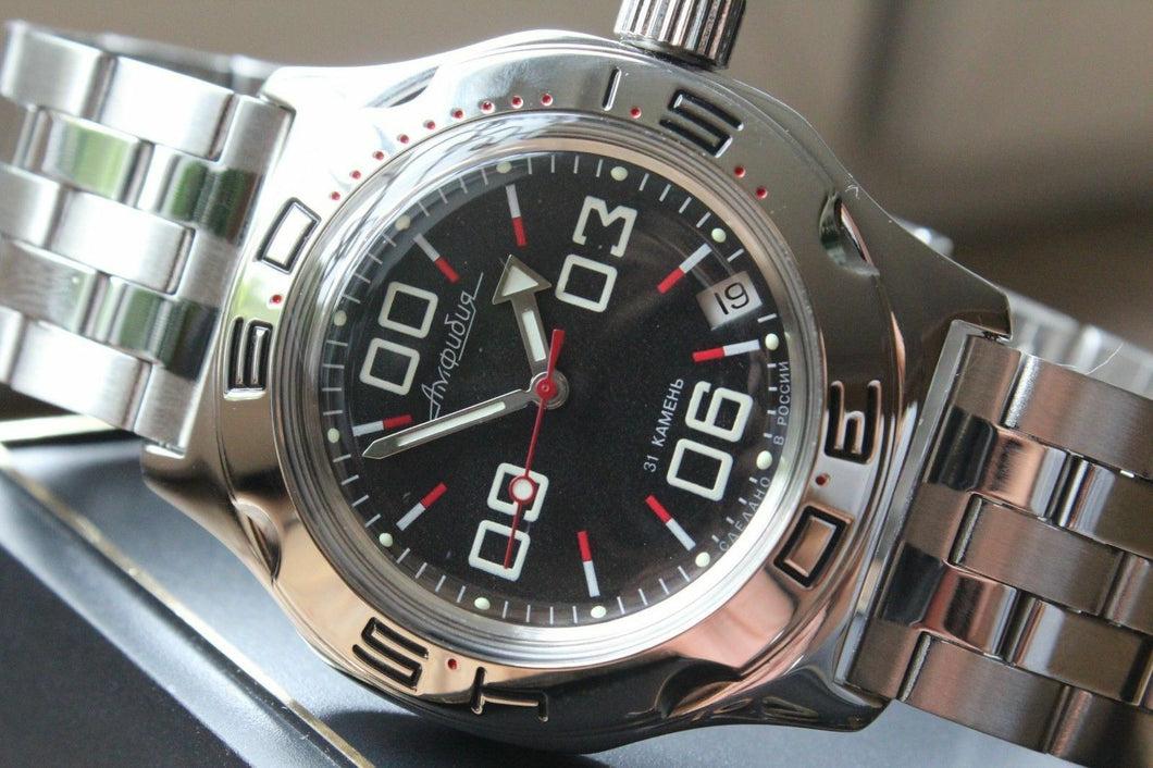 Russian Mechanical Automatic Wrist Watch VOSTOK AMPHIBIAN DIVER 100843