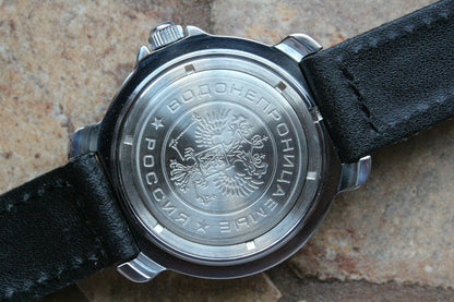 Vostok Komandirsky 811941 Russian Mechanical Military Wrist Watch Eagle
