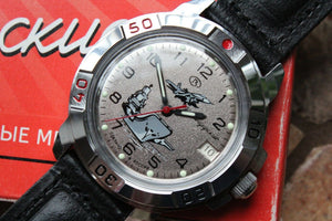 Vostok Komandirsky Military Wrist Watch # 431817 NEW