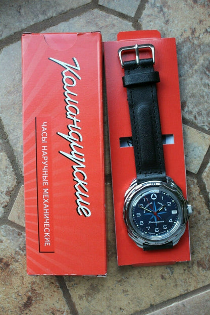 Vostok Komandirsky Russian Military Wrist Watch Emercom MCHS  # 211942 NEW