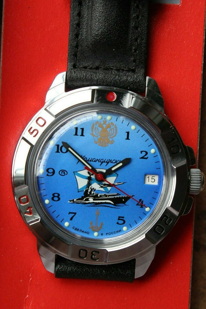 Vostok Komandirsky Russian Military Wrist Watch # 431139 NEW