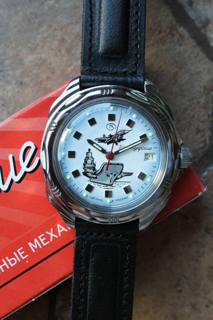 Vostok Komandirsky Russian Military Wrist Watch # 211261 NEW