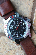 Load image into Gallery viewer, Vostok Komandirsky Military Wrist Watch Premium Leather Band # 431783-L1 NEW
