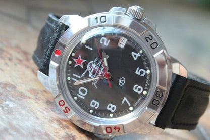 Vostok Komandirsky Military Wrist Watch # 431306 NEW