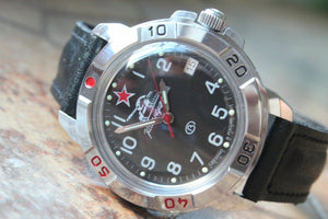Vostok Komandirsky Military Wrist Watch # 431306 NEW